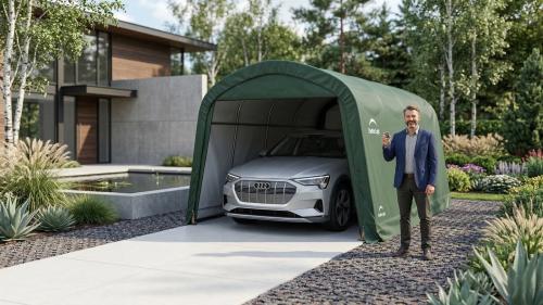 plachtová garáž 3,7 x 6,1 m - 62760EU