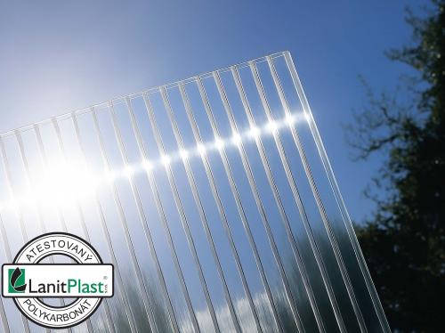 skleník VITAVIA IDA 3300 PC 4 mm strieborný