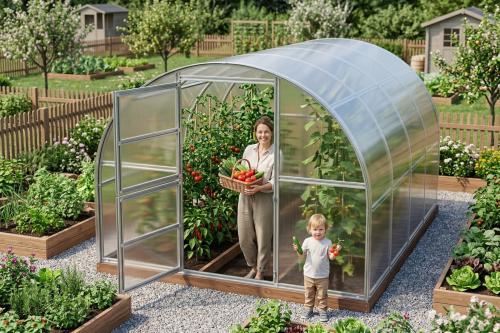 skleník LANITPLAST TIBERUS 3x6 m PC 4 mm