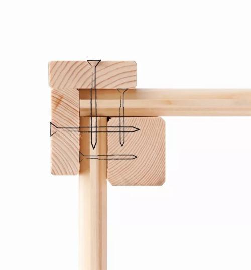 drevený domček KARIBU QUBIC 1 + prístavok 240 cm (79848) terragrau