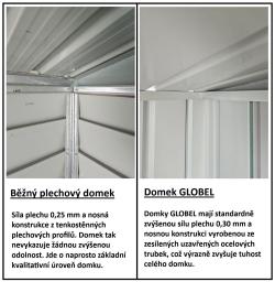 domek GLOBEL 1012 ANTRACIT se střešním oknem - V188