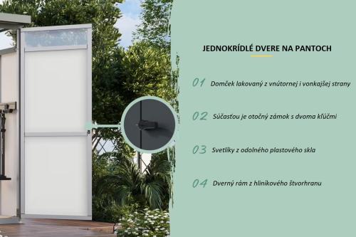 plechový domček KARIBU OSTEN 1,5 (12509) antracit