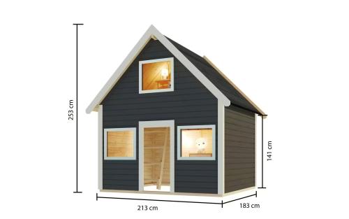 detský domček KARIBU KALLE (44578) terragrau