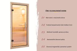 fínska sauna KARIBU ARCADIA (34254) natur