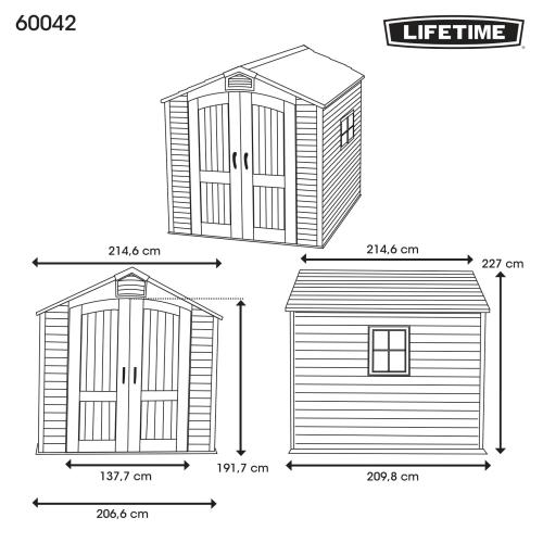 plastový domček LIFETIME model 60042