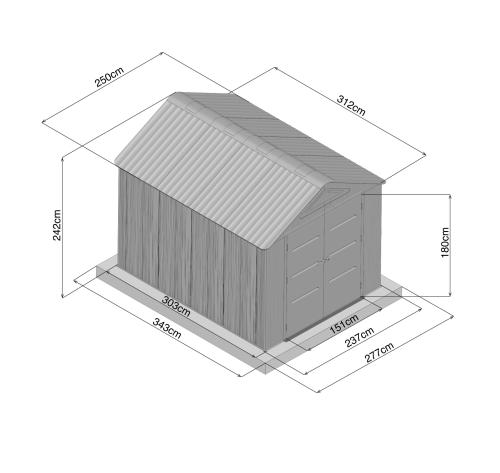 plastový domček LANITPLAST MONTANA 810
