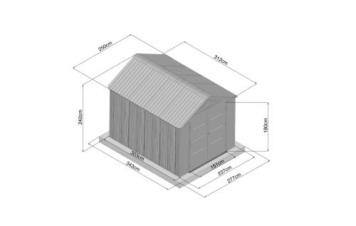 plastový domček LANITPLAST MONTANA 810