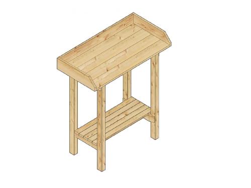 pěstební stůl do skleníku LANITPLAST HOLZ (S712) - V206