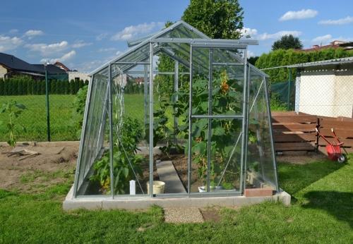 skleník LANITPLAST LIMES Viva V7/6  2,47x5,95 m číre sklo 3 mm