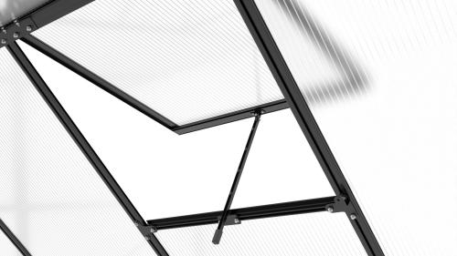 skleník LANITPLAST SARANA 8x12 PC 4 mm čierny